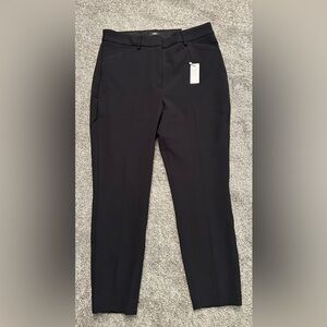 NWT EXPRESS Editor Black Skinny High Rise Pants 12 Short